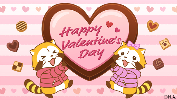 brown_body brown_fur candy chibi chocolate clothing dessert duo eyes_closed feral food fur heart_symbol holiday_message holidays sweater text topwear white_body white_fur rascal_the_raccoon valentine's_day rascal_(rascal_the_raccoon) mammal procyonid raccoon 2021 english_text official_art