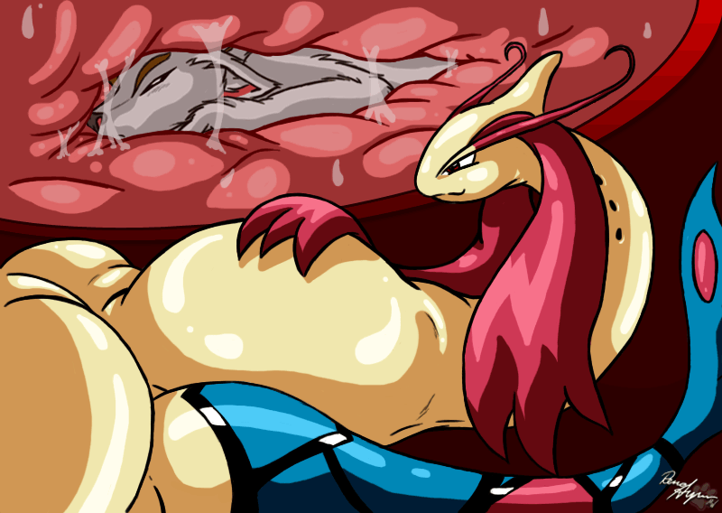 Feet First Snake Vore Animation Test for.