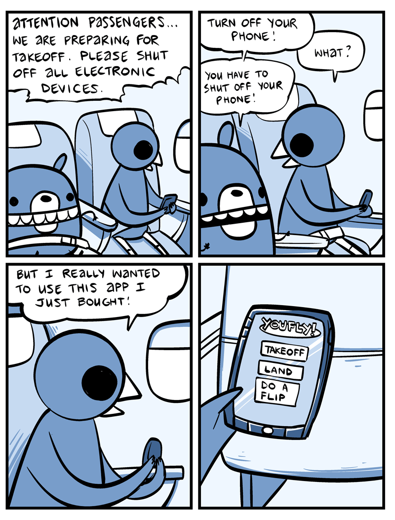 aircraft airplane ambiguous_gender anthro beak cellphone dialogue electronics humor inside_airplane phone speech_bubble text vehicle nedroid beartato reginald_(nedroid) avian bear bird mammal 2011 comic english_text