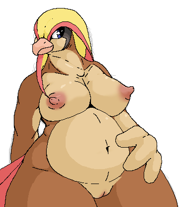 anthro anthrofied belly big_breasts breasts female genitals looking_at_viewer navel nipples non-mammal_breasts non-mammal_nipples nude pokemorph potbelly pregnant pregnant_anthro pregnant_female pussy simple_background solo thick_thighs white_background kaivolate raptorkou nintendo pokemon avian generation_1_pokemon pidgeot pokemon_(species) aliasing digital_media_(artwork) low_res oekaki