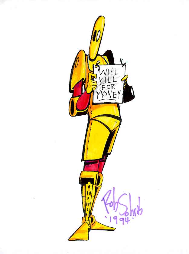 holding_object holding_sign looking_at_viewer machine male not_furry sign simple_background solo text white_background yellow_body rob_schrab scud_the_disposable_assassin scud_(scud_the_disposable_assassin) humanoid robot robot_humanoid 1994 english_text official_art signature