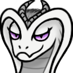 2_horns anthro eyelashes fangs feathers female grey_body grey_feathers grey_horn grey_scales horn looking_at_viewer pupils purple_eyes scales simple_background slit_pupils smile smiling_at_viewer smirk snake_hood snout solo teeth transparent_background ventral_scales white_body white_scales spe european_mythology mythology selena_(spe) dragon hybrid mythological_creature mythological_scalie reptile scalie snake western_dragon 1:1 2024 alpha_channel digital_media_(artwork) headshot_portrait icon krita_(artwork) low_res pixel_(artwork) portrait shaded soft_shading