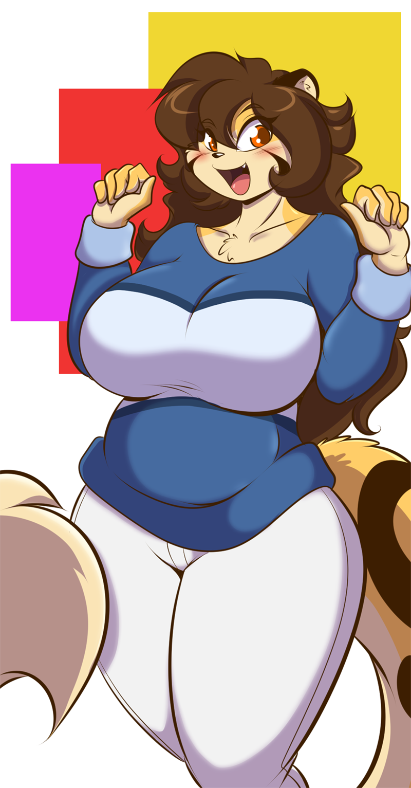 amber_eyes anthro belly big_belly big_breasts black_nose blush bottomwear breasts brown_hair clothed clothing curvy_figure facial_markings female fur hair head_markings huge_breasts long_hair markings multicolored_body multicolored_fur open_mouth pants pregnant pregnant_anthro pregnant_female shirt solo spots standing thick_thighs topwear two_tone_body two_tone_fur voluptuous wide_hips yellow_body yellow_fur mastergodai rascals liona_mcgraw felid feline leopardus mammal ocelot 2016 hi_res