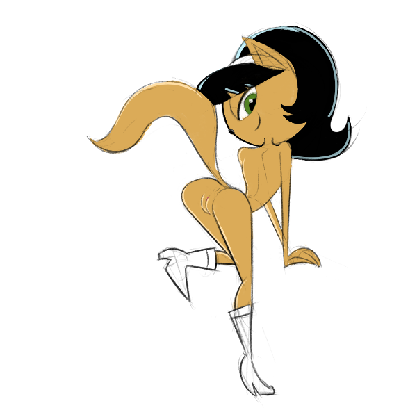 anthro anus bent_over black_hair black_nose boots boots_only clothing female footwear footwear_only fur genitals green_eyes hair high_heeled_boots high_heeled_boots_only high_heels high_heels_only looking_at_viewer mostly_nude pussy shoes solo tail tan_body tan_fur filthypally nickelodeon t.u.f.f._puppy kitty_katswell domestic_cat felid feline felis mammal 1:1 2017