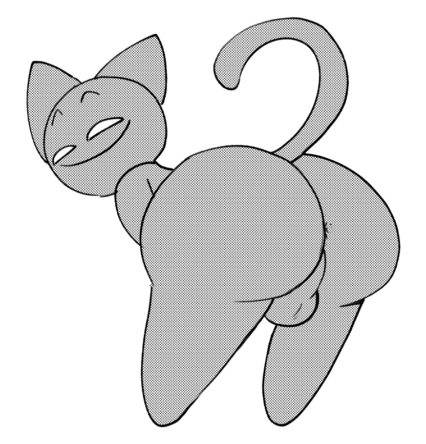 anthro anus anus_peek backsack balls barely_visible_anus big_butt butt butt_focus genitals huge_butt male smug smug_expression smug_face smug_grin solo unknown_artist the_june_archive_and_restoration_project fuzz_the_cat domestic_cat felid feline felis mammal digital_media_(artwork) flipnote_studio_(artwork) monochrome