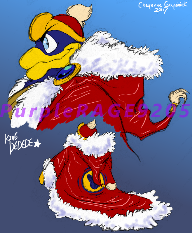 anthro beak black_eyebrows blue_background blue_body blue_eyes blue_feathers closed_beak closed_smile clothed clothed_anthro clothed_male clothing coat eyebrows feathers furrowed_brow furrowed_eyebrows gem gradient_background handwear hat headgear headwear hooded_coat king light male male_anthro mittens mouth_closed red_clothing red_coat red_hat red_headwear red_topwear royalty sapphire_(gem) side_view simple_background smile solo text topwear yellow_beak yellow_clothing yellow_handwear yellow_mittens cageyshick05_(artist) kirby_(series) nintendo king_dedede avian bird penguin 2017 artist_name character_name colored digital_drawing_(artwork) digital_media_(artwork) english_description lighting multiple_images shaded signature