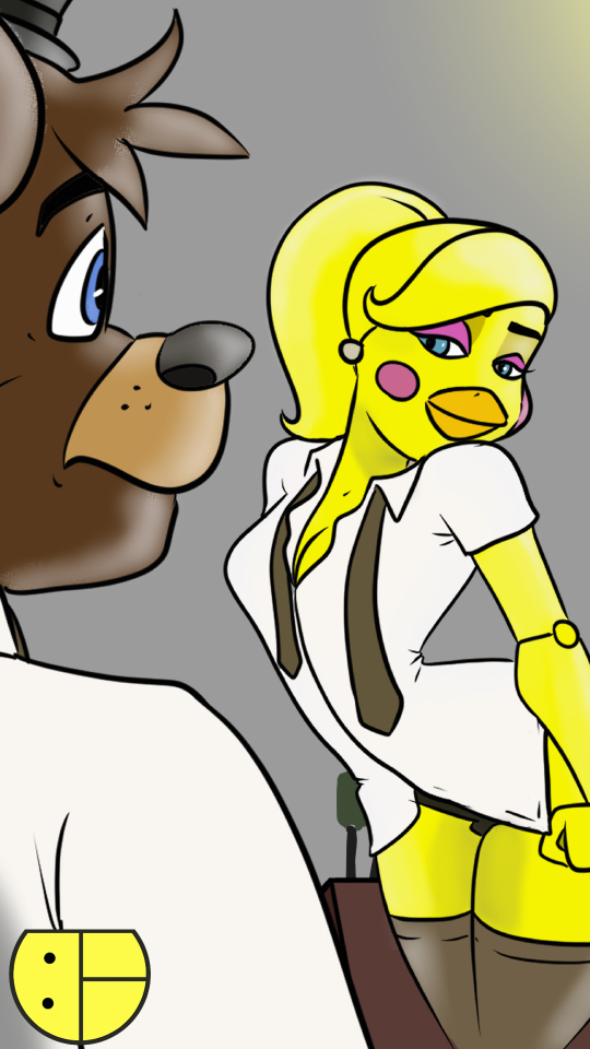 anthro beak bedroom_eyes breasts clothing female fingers hair leggings legwear looking_at_another machine male male/female narrowed_eyes necktie ponytail school_uniform seductive undressing uniform yandere btdrake five_nights_at_freddy's five_nights_at_freddy's_2 scottgames yandere_simulator toy_chica_(fnaf) toy_chica_(yandere_simulator) toy_freddy_(fnaf) avian bear bird chicken galliform gallus_(genus) mammal phasianid robot 2023 9:16 digital_media_(artwork)