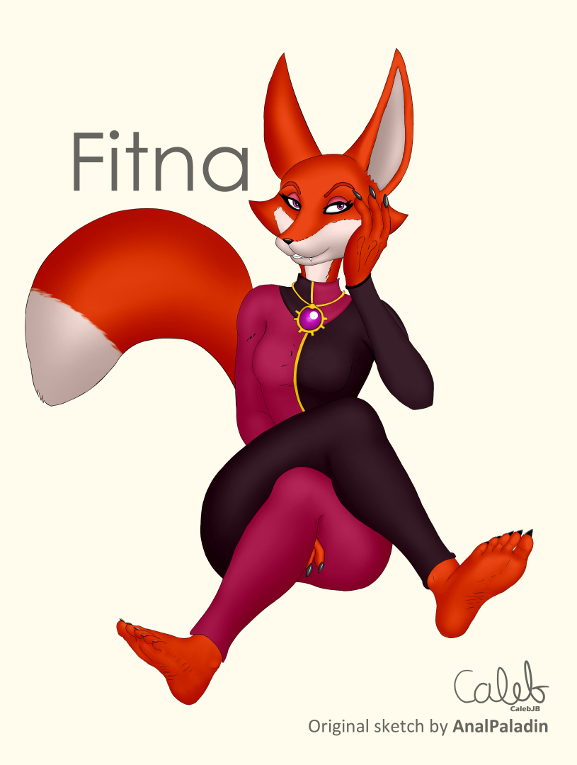 5_toes anthro barefoot claws clothed clothing feet female fingers fur humanoid_feet jewelry necklace piercing plantigrade pose resting sitting soles solo toe_claws toes analpaladin third-party_edit unuxory the_donkey_king fitna_(the_donkey_king) canid canine fox mammal 2020 pinup shaded soft_shading