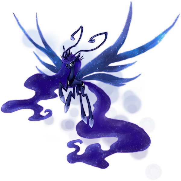 antennae_(anatomy) blue_body blue_eyes blue_feathers blue_fur blue_hair cutie_mark feathered_wings feathers female fur hair horn long_hair simple_background solo transparent_background wings kaizerin friendship_is_magic hasbro my_little_pony mythology princess_luna_(mlp) breezie_(mlp) equid equine fairy mammal mythological_creature mythological_equine winged_unicorn alpha_channel