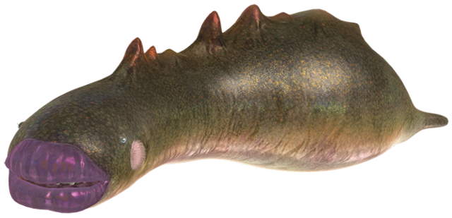 ambiguous_gender feral lips nightmare_fuel solo thick_lips unknown_artist nintendo pikmin beast_(pikmin) gastropod mollusk sandbelching_meerslug slug 3d_(artwork) alpha_channel digital_media_(artwork) official_art