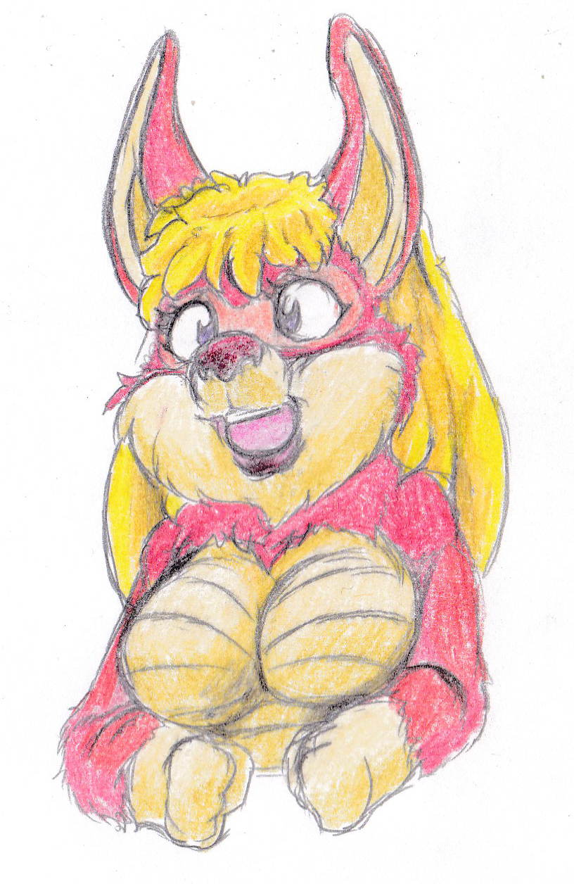 anthro blonde_hair breasts crossgender female fur hair mtf_crossgender open_mouth red_body red_fur solo tan_body tan_fur kitsune_youkai thundercats thundercats_1985 snarf snarf_(species) 2021 hi_res shaded