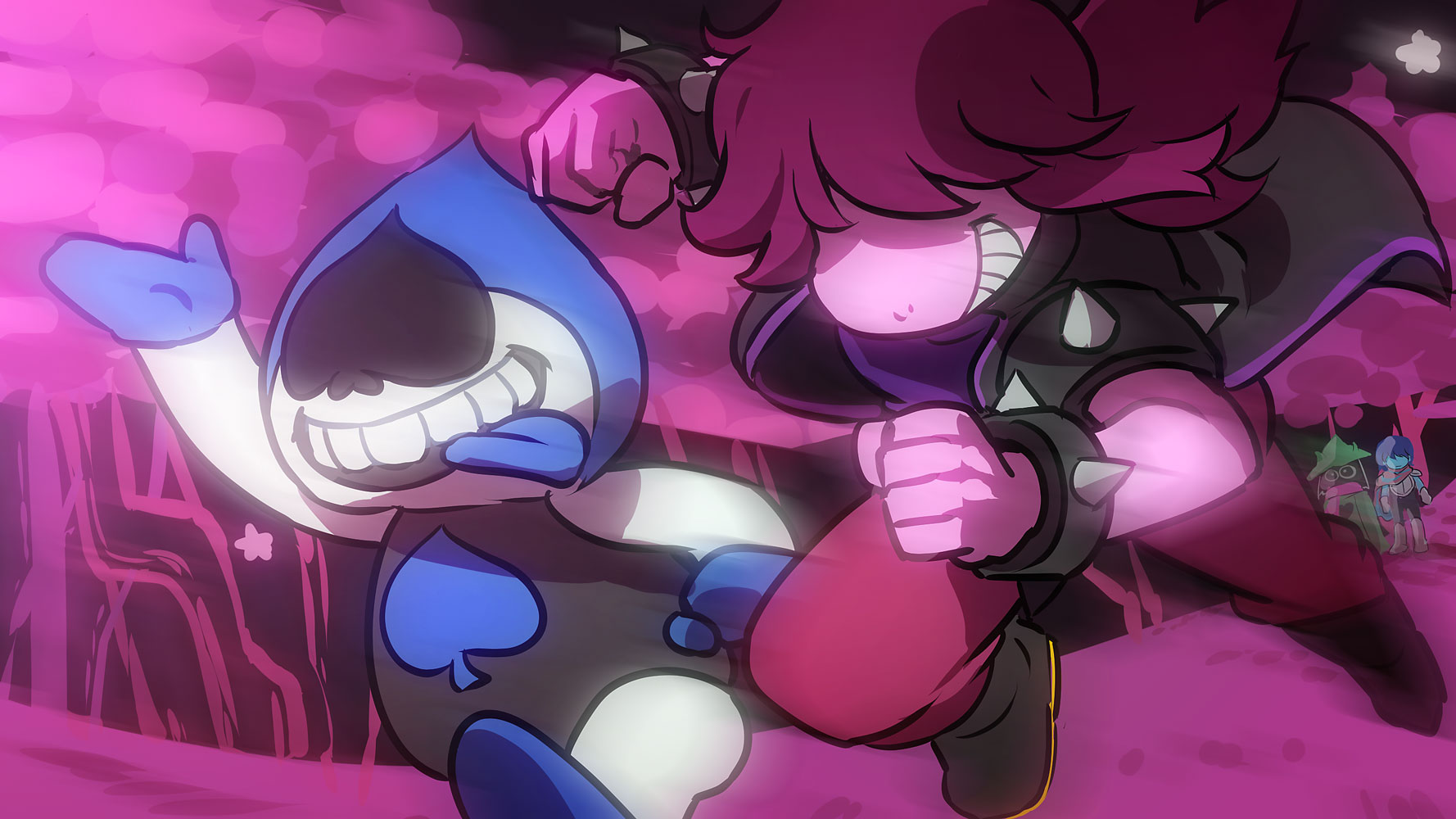 Art by uri featuring the character Ralsei from Deltarune