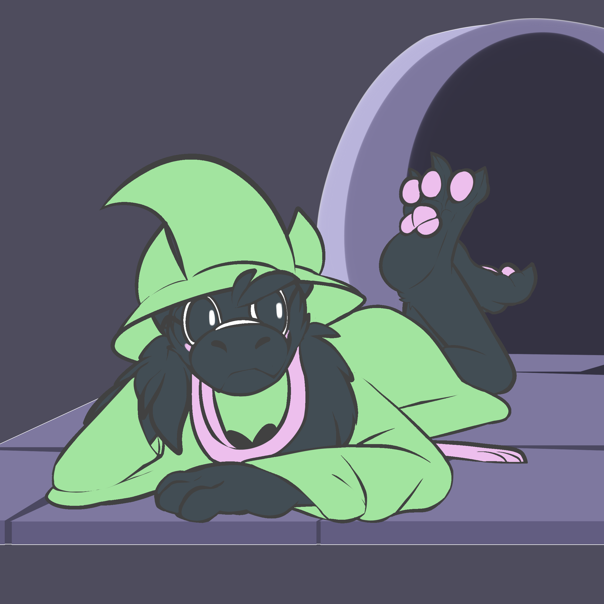Art by alexclimax featuring the character Ralsei from Deltarune