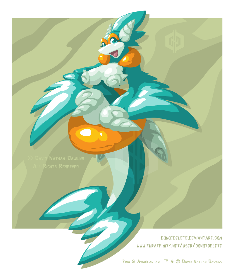 anthro big_breasts breasts eyelashes feathered_wings feathers female green_eyes inflatable looking_at_viewer open_mouth pool_toy slightly_chubby solo swim_ring wings donotdelete fina aviacean avian cetacean mammal marine distracting_watermark watermark