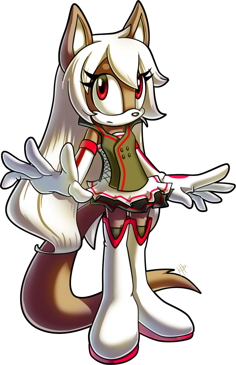 anthro clothing female gloves hair handwear red_eyes simple_background solo white_hair ketrindarkdragon sega sonic_the_hedgehog_(series) fan_character mammal alpha_channel hi_res