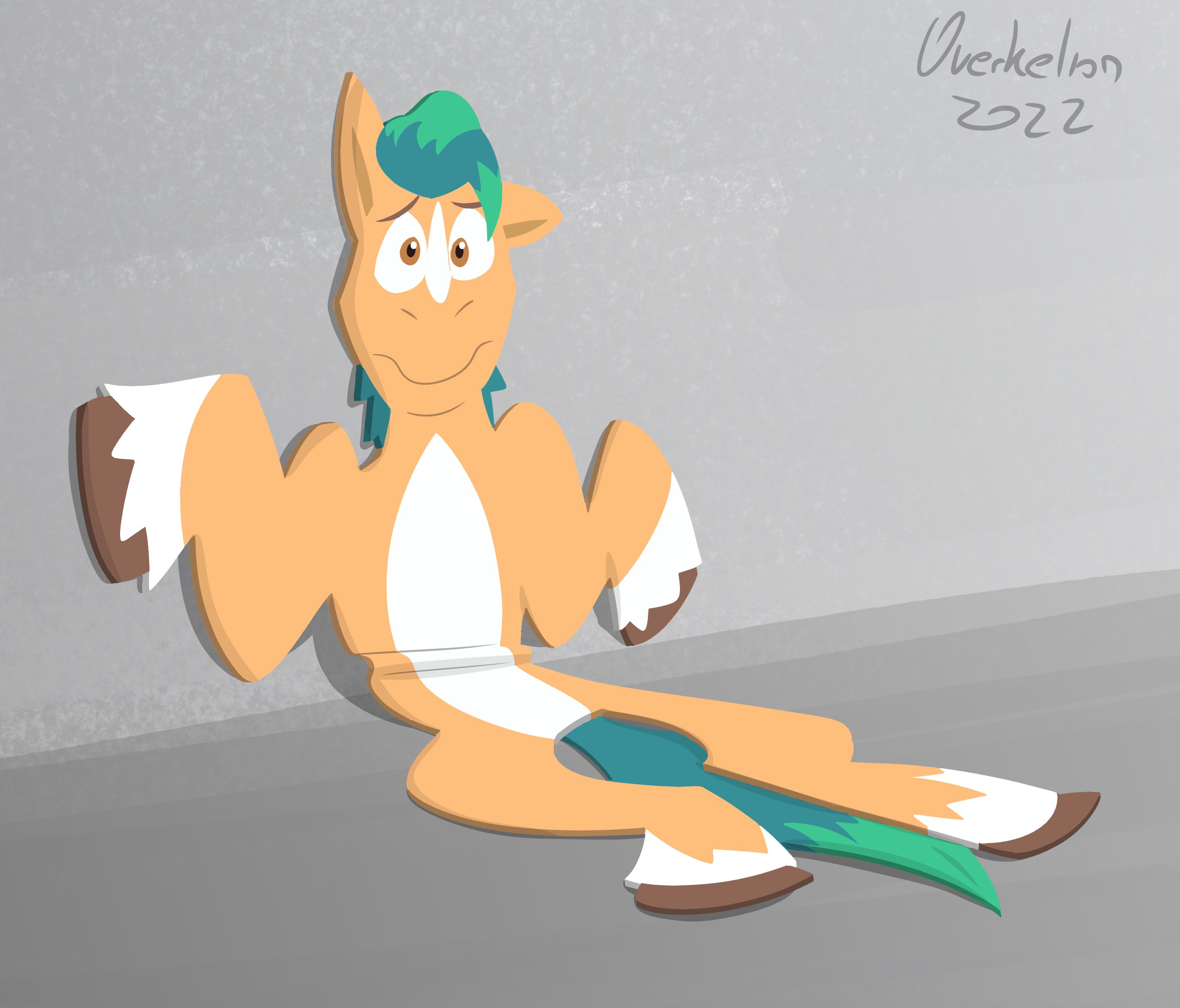 Rule 34 Dev - general:[anthro blue_body clothing countershading  dizzy dizzy_eyes flattened fumes male orange_background  paper_flattened scribbles simple_background solo spiral_eyes  sweater sweater_vest topwear ...