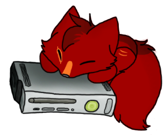 ambiguous_gender chibi comically_large_object electronics eyes_closed feral fur game_console grey_nose head_tuft orange_body orange_fur red_body red_fur simple_background solo tail transparent_background tuft xbox_360_console xbox_console sebdoggo microsoft xbox xbox_360 xbox_game_studios aj_(ajbob) canid canine canis fox hybrid mammal wolf 2011 adobe_photoshop_(artwork) alpha_channel digital_drawing_(artwork) digital_media_(artwork) flat_colors low_res male_(lore)