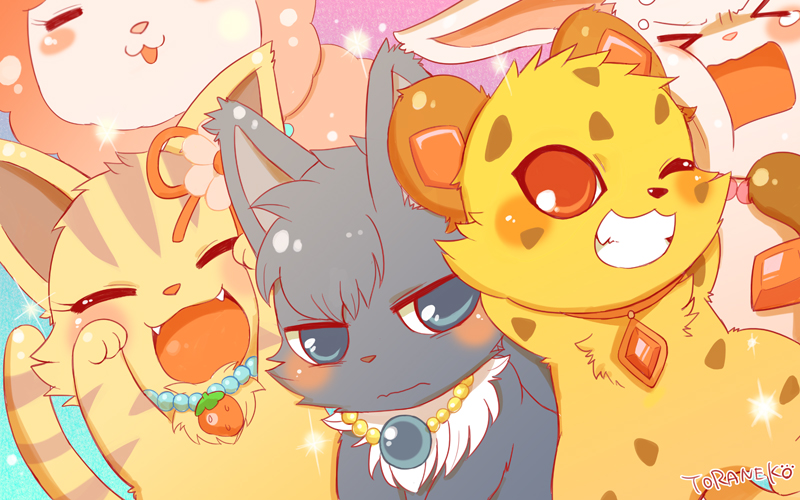 blush brown_body brown_fur chest_tuft eyes_closed female feral food fruit fur gem grey_body grey_eyes grey_fur group jewelry male necklace open_mouth plant red_eyes strawberry tan_body tan_fur text tuft white_body white_fur wool_(fur) yellow_body yellow_fur toraneko38 jewelpet sanrio sega sega_fave angela_(jewelpet) dian_(jewelpet) jasper_(jewelpet) ruby_(jewelpet) sango_(jewelpet) alpaca camelid cheetah domestic_cat felid feline felis hare japanese_hare lagomorph leporid maine_coon mammal tabby_cat 16:10 widescreen