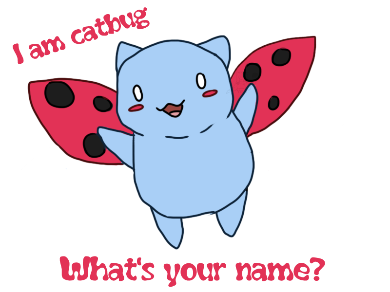 ambiguous_gender blue_body blue_fur fur happy open_mouth red_text simple_background smile solo text transparent_background ymia-the-cheetah bravest_warriors cartoon_hangover catbug arthropod beetle cucujoid domestic_cat felid feline felis hybrid insect ladybug mammal 2013 4:3 alpha_channel english_text