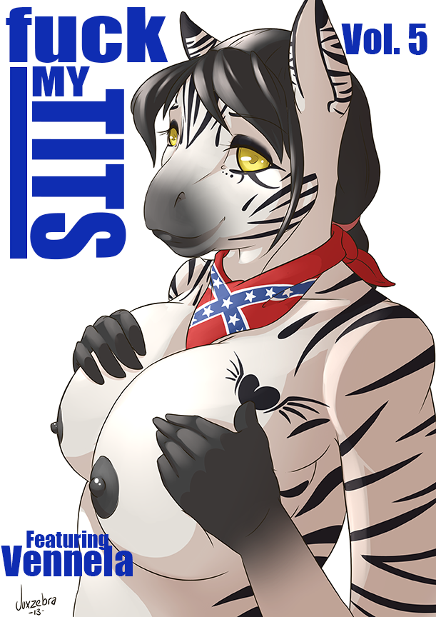 anthro areola big_breasts black_hair black_nipples black_stripes blue_clothing blue_kerchief blue_neckerchief breasts clothed clothing confederate_flag confederate_states_of_america female fur grey_areola grey_nipples hair heart_symbol huge_breasts kerchief kerchief_only markings mostly_nude multicolored_clothing multicolored_kerchief multicolored_neckerchief neckerchief neckerchief_only neckwear nipples nude ponytail red_clothing red_kerchief red_neckerchief simple_background solo striped_body striped_fur striped_markings stripes tattoo white_breasts yellow_eyes juxzebra vennela equid equine mammal zebra 2013