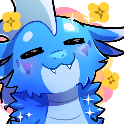 =_= =w= ambiguous_gender blush cute_fangs emote eyes_closed feral flower happy joyful mouth_closed plant semi-anthro solo sparkles teeth blitzdrachin conditional_dnp mythology dragon mythological_creature mythological_scalie scalie 1:1 alpha_channel low_res reaction_image