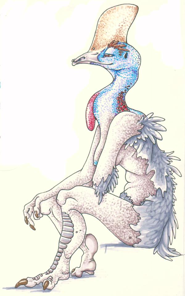 3_toes anthro arm_on_leg arm_tuft avian_caruncle beak beak_piercing big_breasts biped black_body black_feathers blue_body blue_nipples blue_skin breasts brown_eyebrows brown_eyes casque_(anatomy) claws convenient_censorship crest_piercing dewlap_(anatomy) earhole eyebrows facial_piercing feathers feet female furgonomics furry-specific_piercing grey_body grey_skin half-closed_eyes head_crest humanoid_hands long_neck multicolored_body multicolored_skin narrowed_eyes natural_breasts nipples non-mammal_breasts nose_piercing nude piercing plantigrade pubes red_body red_skin side_boob side_view simple_background sitting smile solo standing tail tail_feathers tail_tuft talons thick_eyebrows toes tuft wattle white_background sunbear_(artist) avian bird cassowary ratite 2009 5:8 censored full-length_portrait marker_(artwork) portrait traditional_media_(artwork)