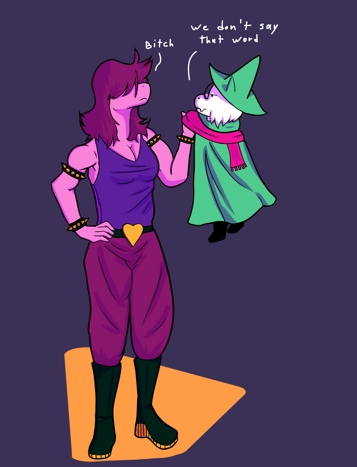 Art by trickchord featuring the character Ralsei from Deltarune