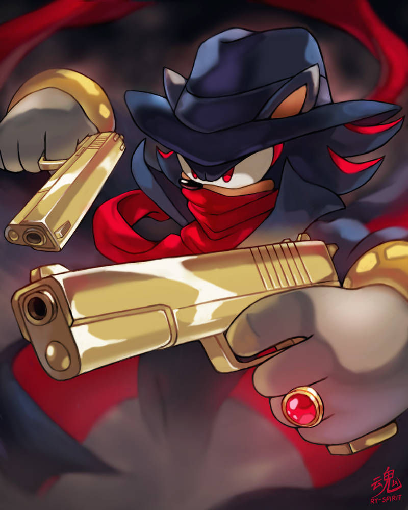 anthro bad_trigger_discipline clothing coat cosplay crossover_cosplay gloves golden_gun gun handgun handwear hat headgear headwear male pistol ranged_weapon red_eyes ring scarf solo topwear trenchcoat weapon white_clothing white_gloves white_handwear ry-spirit dc_comics sega sonic_the_hedgehog_(series) shadow_the_hedgehog vigilante_(dc) eulipotyphlan hedgehog mammal 2023 4:5 artist_name crossover watermark