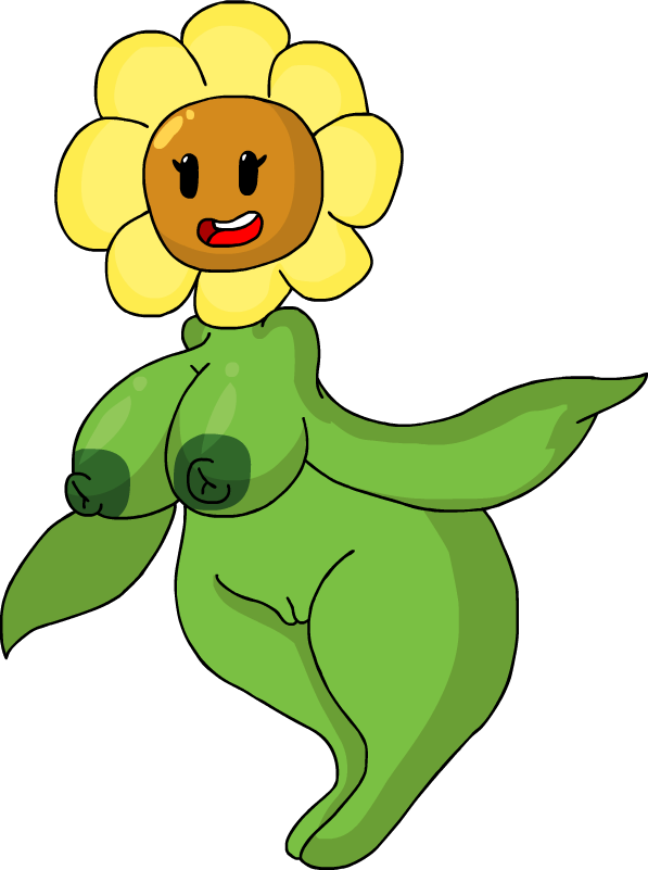 big_breasts breasts female flower genitals green_body nipples not_furry open_mouth plant pussy simple_background solo detnox elemental_creature flora_fauna humanoid alpha_channel