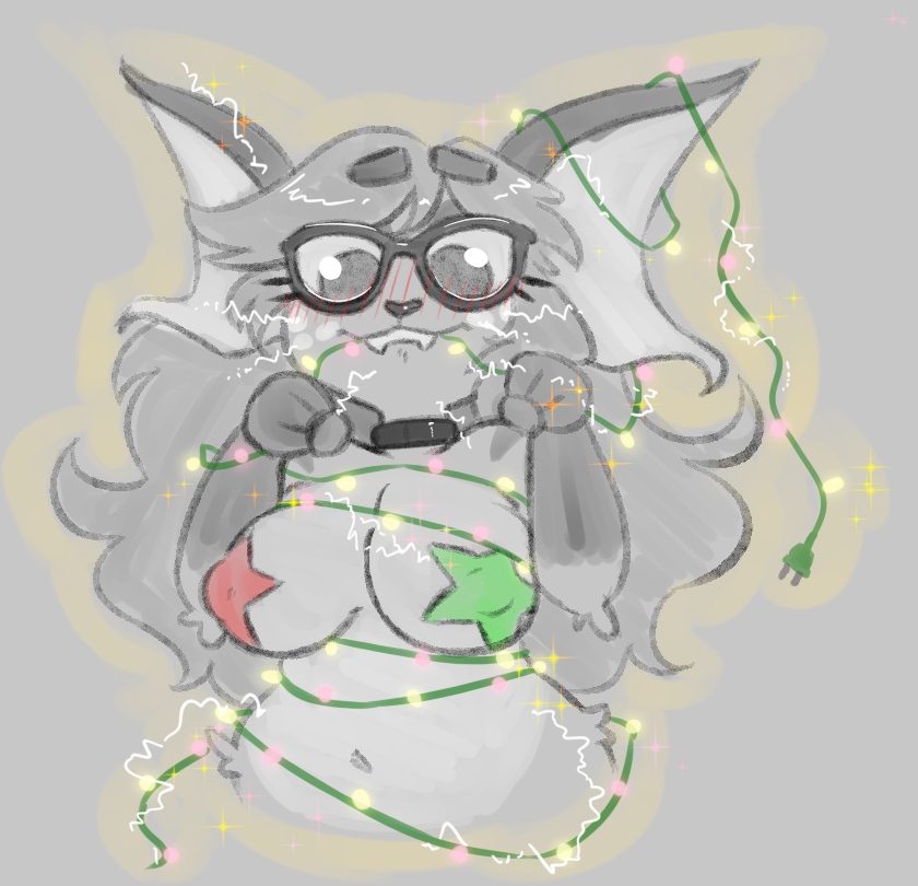 anthro blush breasts cable electricity eyewear female fur glasses grey_background hair navel nipple_outline object_in_mouth simple_background smile solo string_lights cinnamimi nintendo pokemon alice_lovage generation_1_pokemon pokemon_(species) raichu 2024 digital_media_(artwork)