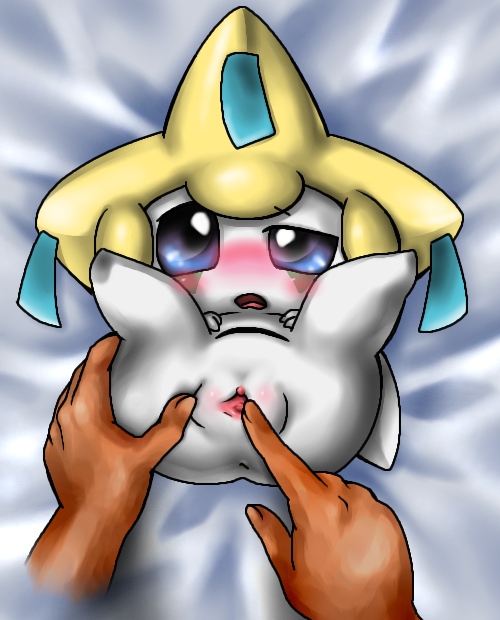 anus blush disembodied_hand duo female genitals not_furry open_mouth pussy solo_focus spread_legs spread_pussy spreading box_xod nintendo pokemon generation_3_pokemon humanoid jirachi legendary_pokemon pokemon_(species) 2013