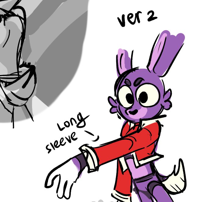 4_fingers anthro black_eyes blush bow_tie cheek_tuft clothing confusion facial_tuft fingers fluffy fluffy_tail fur long_ears machine male purple_body purple_fur red_eyes small_tail tail tuft kinoselynn five_nights_at_freddy's scottgames bonnie_(fnaf) animatronic lagomorph leporid mammal rabbit robot 1:1 2020 signature