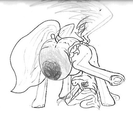 clothed clothed_feral clothing diaper diaper_only diaper_use feces female feral horn pooping pregnant raised_leg raised_tail scatplay soiled_diaper soiling soiling_diaper solo tail topless unclean_diaper used_diaper wearing_diaper wings veiled_lioness friendship_is_magic hasbro my_little_pony mythology princess_celestia_(mlp) equid equine mammal mythological_creature mythological_equine winged_unicorn low_res monochrome sketch