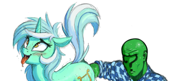 ahegao bestiality duo eye_roll female feral fisting human_on_feral interspecies looking_pleasured lost_my_keys male male/female male_on_feral penetration raised_tail simple_background tail tongue tongue_out shydale friendship_is_magic hasbro my_little_pony anon lyra_heartstrings_(mlp) equid human mammal