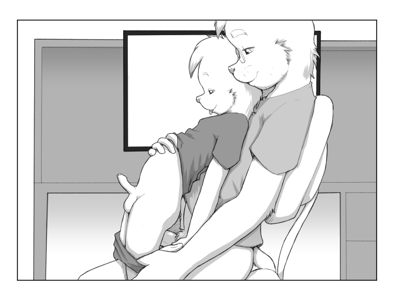 age_difference anthro anthro_on_anthro biped border chair clothing clothing_pull duo erection eyewear foreskin fur furniture genitals glasses hand_on_belly humanoid_genitalia humanoid_penis larger_male male male/male older_male on_lap penis pulling_down_shorts sitting_on_another sitting_on_lap size_difference smaller_male tongue tongue_out white_border young young_anthro young_male younger_male arkaid domestic_cat felid feline felis mammal 4:3 monochrome father_(lore) father_and_child_(lore) father_and_son_(lore) incest_(lore) parent_(lore) parent_and_child_(lore) parent_and_son_(lore) son_(lore)