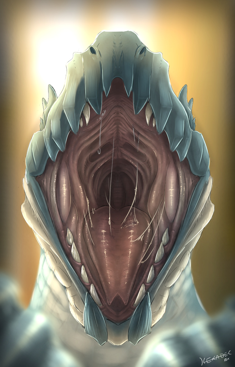 ambiguous_gender bodily_fluids drooling feral mouth_shot open_mouth saliva saliva_string solo tongue hexadec capcom european_mythology monster_hunter mythology dragon fanged_wyvern monster mythological_creature mythological_scalie scalie tobi-kadachi western_dragon wyvern hi_res