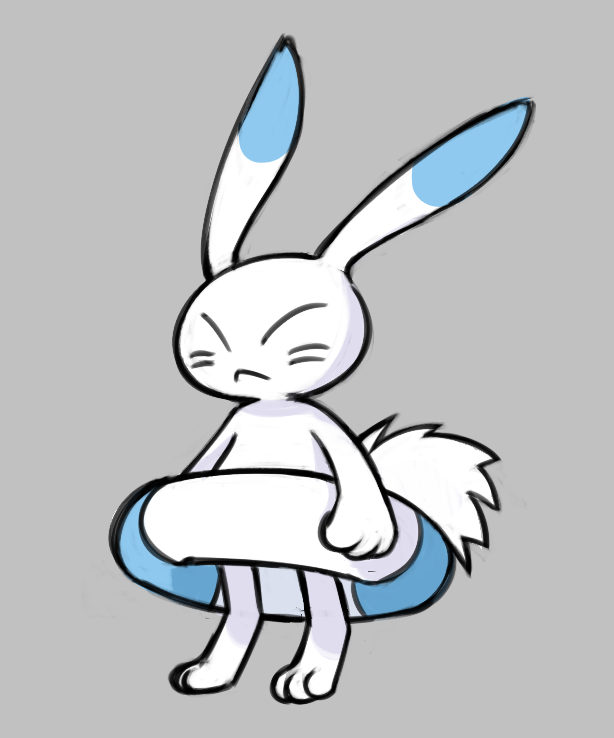 3_fingers 3_toes ambiguous_gender anthro blue_body blue_fur eyes_closed feet fingers fur grey_background serious simple_background solo tail toes white_body white_fur rhaz_mp4 2024_pokemon_gigaleak beta_pokemon_games nintendo pokemon beta_pokemon_(species) lagomorph mammal warabbit 2024 english_description