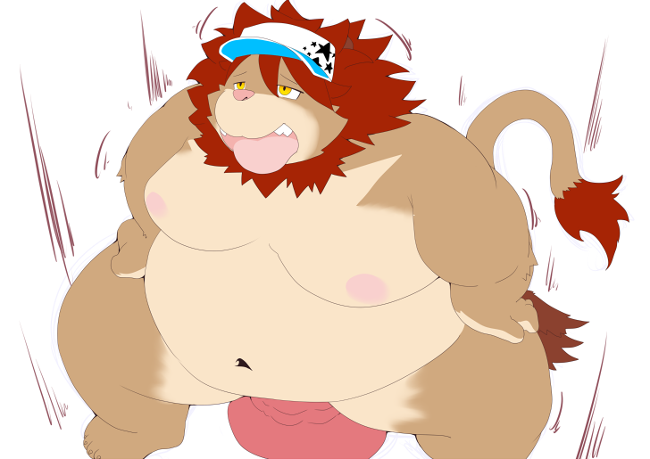 ahegao anal anal_masturbation anthro belly big_belly brown_body brown_fur clothing dildo dildo_sitting fur hat headgear headwear looking_pleasured male mane masturbation moobs navel nipples nude overweight overweight_male penetration sex_toy solo visor_cap yellow_eyes tomoyamaru lifewonders tokyo_afterschool_summoners vapula_(tas) felid lion mammal pantherine