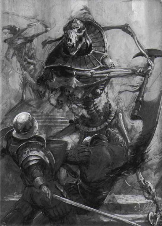 armor attack blood bodily_fluids bone construct death egyptian fantasy glaive group headgear helmet male medieval melee_weapon polearm renaissance sculpture skull statue sword tools weapon unknown_artist jewish_mythology mythology warhammer_(franchise) warhammer_fantasy mythological_creature mythological_golem undead ushabti monochrome