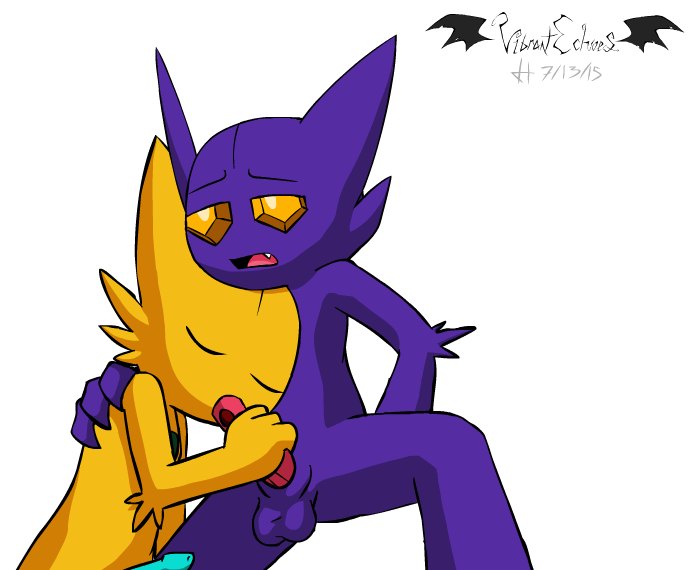 duo erection fellatio genitals male male/male male_penetrated male_penetrating male_penetrating_male nude oral oral_penetration penetration penile penis sex vibrantechoes nintendo pokemon bloodstone generation_3_pokemon humanoid pokemon_(species) sableye 2015 alpha_channel