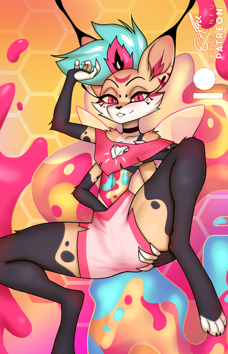 4_arms 4_toes 5_fingers anthro bottomwear breasts brown_body brown_fur clothed clothed_anthro clothed_female clothing feet female fingers front_view fully_clothed fully_clothed_anthro fully_clothed_female fur hand_in_pants multi_arm multi_limb pink_eyes smile solo teeth toes topwear wings dragonfu helluva_boss queen_bee-lzebub_(helluva_boss) arthropod bee canid canine fox hybrid hymenopteran insect mammal 2025 digital_media_(artwork) hi_res