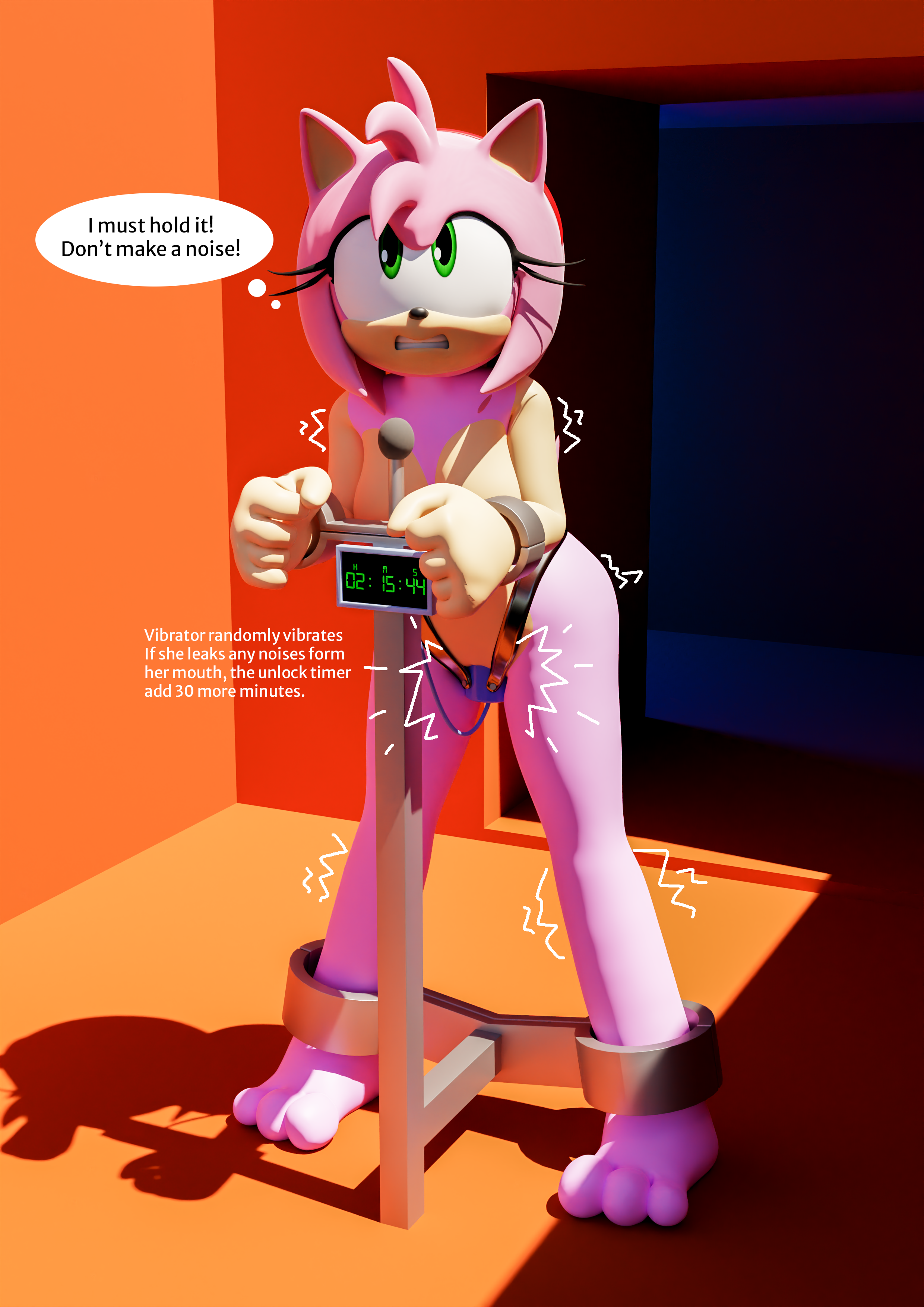 Amy Rose Bondage (sonic The Hedgehog)