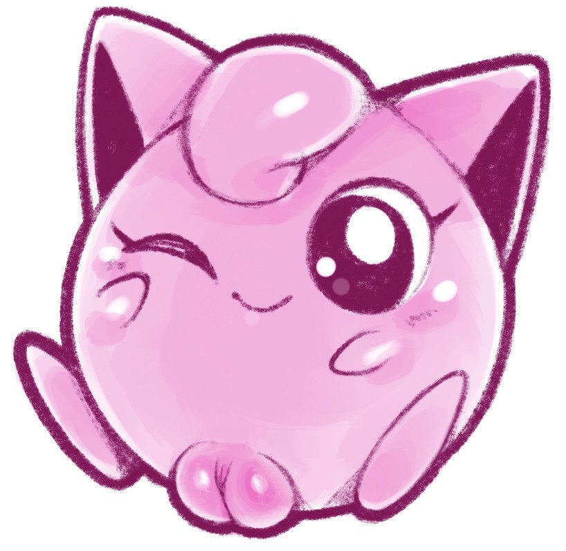 blush female fur genitals monotone_body monotone_fur nude one_eye_closed pink_body pink_fur plump_labia pussy simple_background smile solo white_background conditional_dnp exed_eyes nintendo pokemon generation_1_pokemon jigglypuff pokemon_(species) waddling_head 2017 digital_media_(artwork)