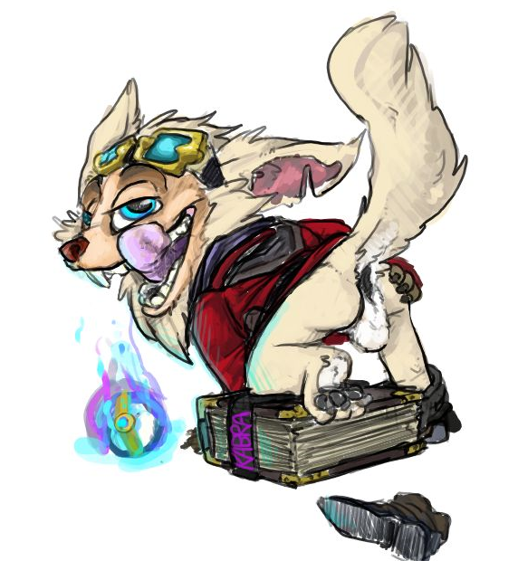 anthro anus backsack balls book butt clothed clothing eyewear fur genitals glasses looking_at_viewer male master nude open_mouth partially_clothed raised_tail smile solo tail tongue conditional_dnp mej league_of_legends riot_games tencent ziggs_(lol) mammal rodent sciurid tree_squirrel yordle 2015