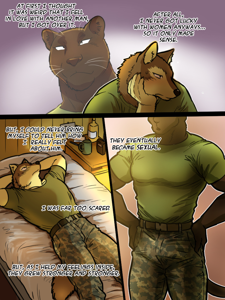 â–» Brothers in Arms - Furry GAY PORN BARA comic