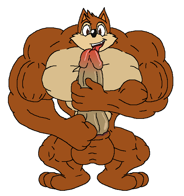 anthro big_muscles clothing erection genitals hyper licking male muscular muscular_anthro muscular_male penis simple_background solo tongue tongue_out 5926832yairo wuffle_(webcomic) wuffle canid canine canis mammal wolf alpha_channel