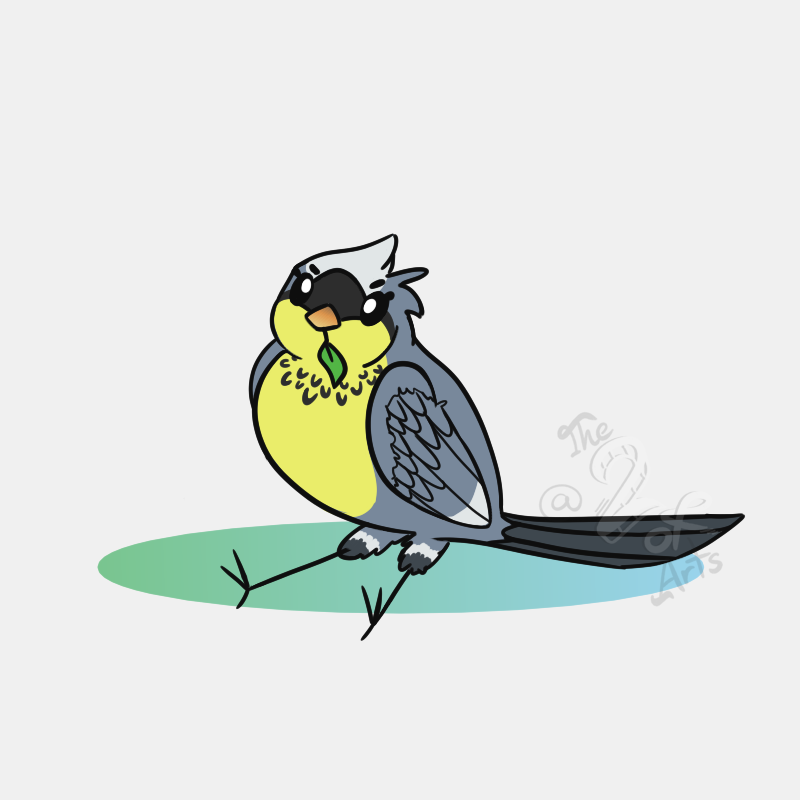 ambiguous_gender feathers feral leaf simple_background sitting solo adamb/t2oa julian_(adamb/t2oa) avian bird canada_warbler new_world_warbler oscine passerine warbler 1:1 signature