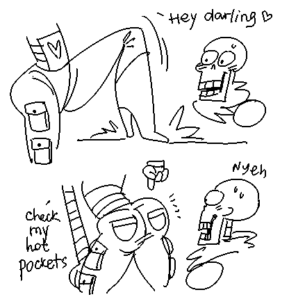 big_butt blush bone butt clothed clothing dialogue femboy hair humor machine male not_furry open_mouth papyton simple_background skeleton smile text hotlegmeme undertale undertale_(series) mettaton mettaton_ex papyrus_(undertale) animated_skeleton robot undead black_and_white comic digital_media_(artwork) english_text low_res monochrome