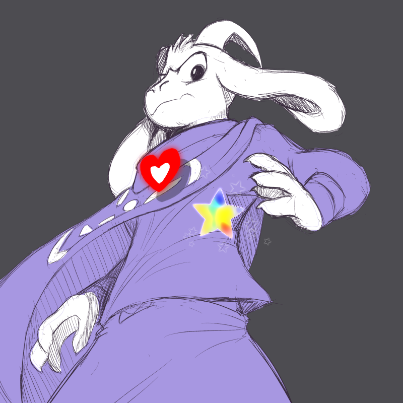 aged_up anthro clothing frown fur heart_symbol horn male pose robe solo star what_if white_body white_fur fatz_geronimo undertale undertale_(series) asriel_dreemurr boss_monster_(undertale) bovid caprine goat mammal 1:1 2015