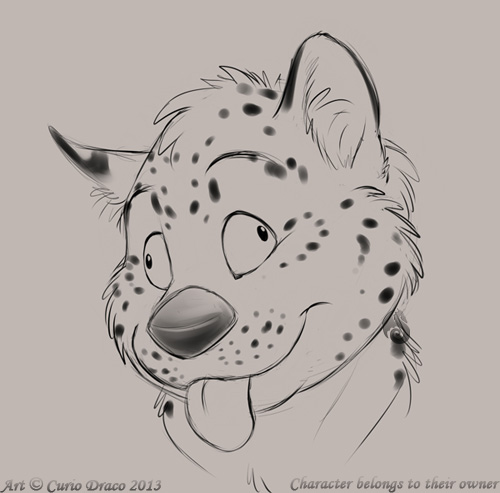 anthro black_nose blep derp_eyes eyebrows fur simple_background tongue tongue_out curiodraco mars_(thequeenofmars) felid hybrid leopard mammal mustelid otter pantherine snow_leopard 2013 low_res monochrome sketch